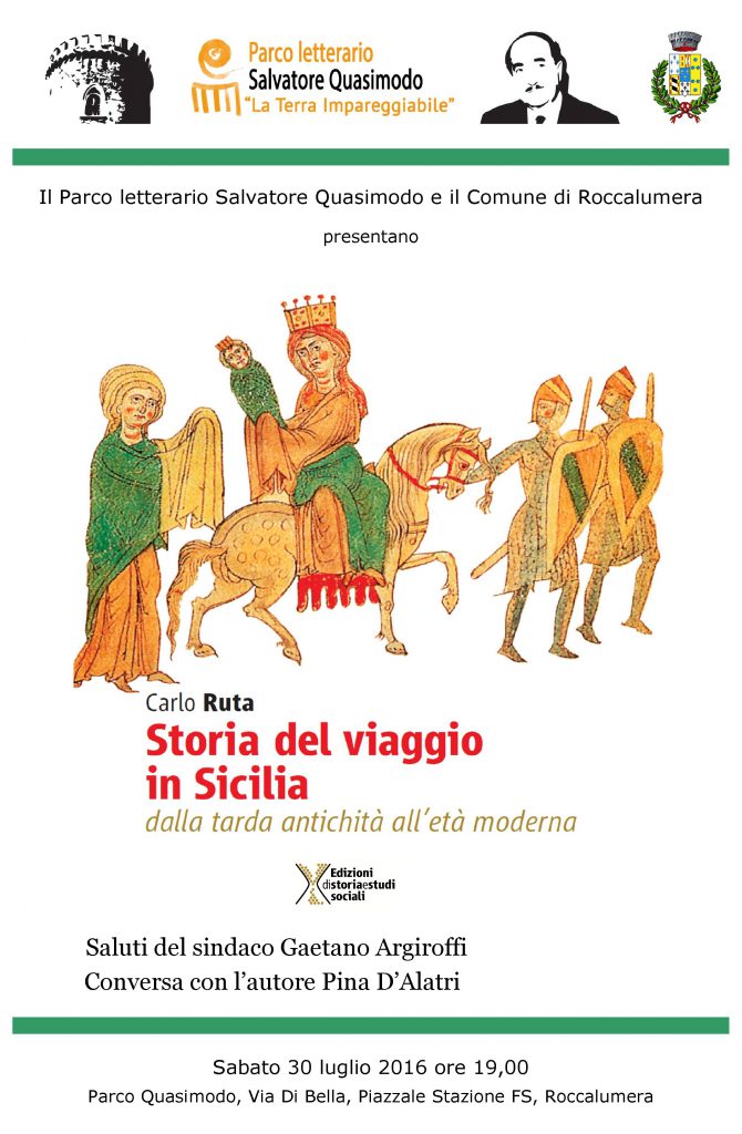 Carlo Ruta : Storia del viaggio in Sicilia – 30 Luglio 2016 h. 19.00