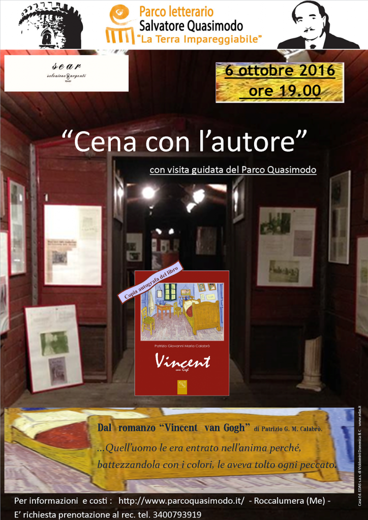 Presentazione Libro “Van Gogh”- 6 ottobre