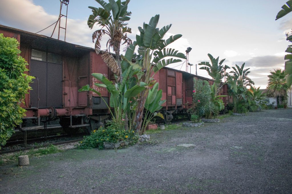 Il giardino e il treno-museo