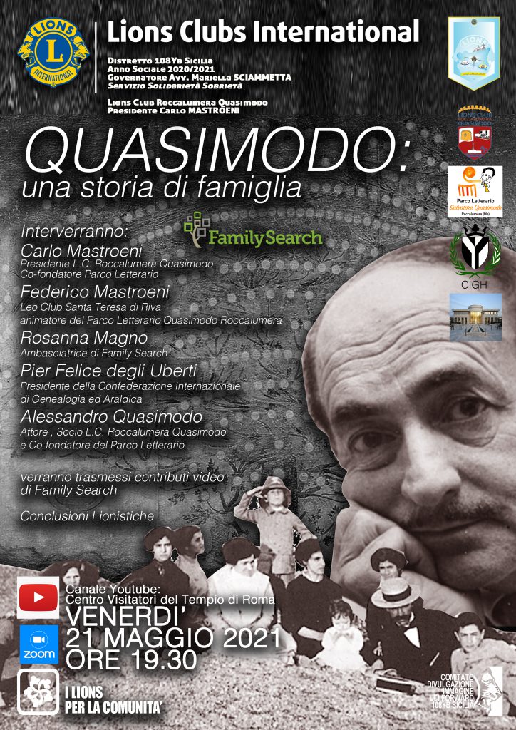 Quasimodo: una storia di famiglia” (21 maggio 2021)