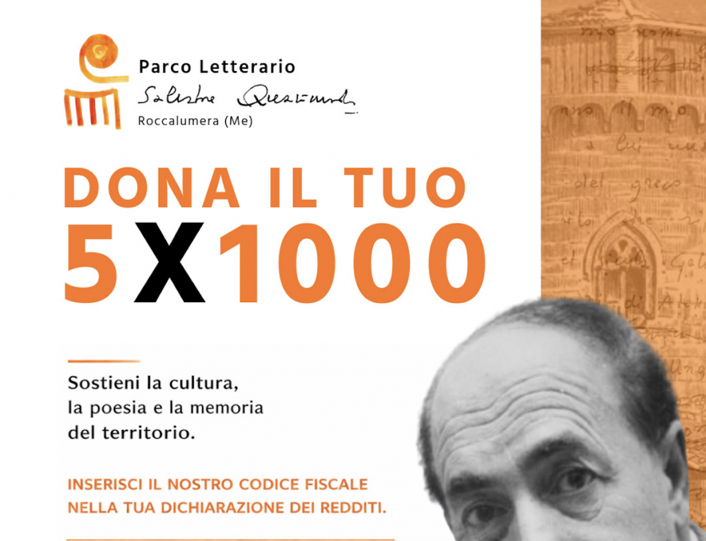 Scegliere di destinare il tuo 5×1000 al Parco Letterario Salvatore Quasimodo