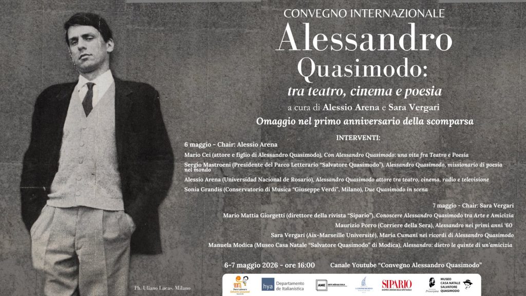Convegno Internazionale “Alessandro Quasimodo: tra teatro, cinema e poesia”