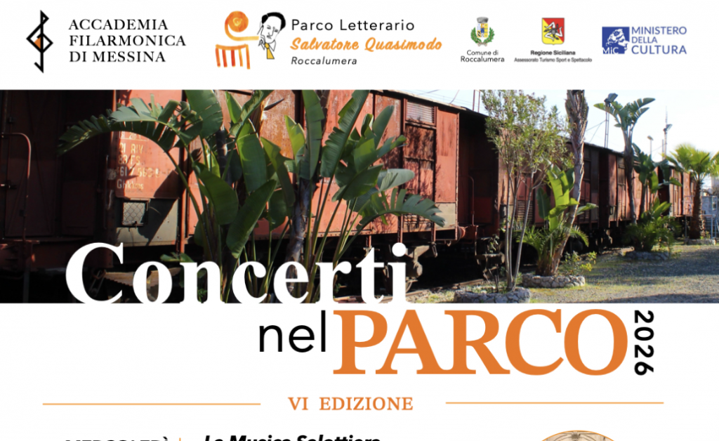 Al via la sesta edizione della Rassegna “I Concerti nel Parco” presso il Parco Letterario “Salvatore Quasimodo” di Roccalumera